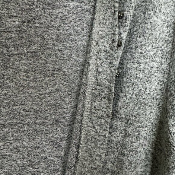 Coin 1804 Beaded Long Cardigan Sweater Duster Pockets Stretch Soft Lightweight L - Picture 11 of 14